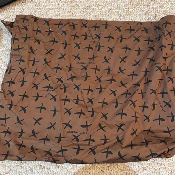 Rebecca Minkoff Large Leather Creme/Navy Mac Bag - Picture 5 of 8